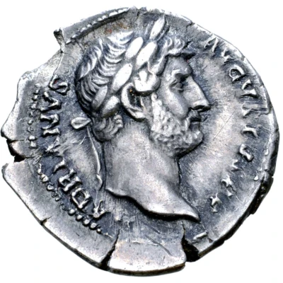 Denarius - Hadrian COS III; Annona front