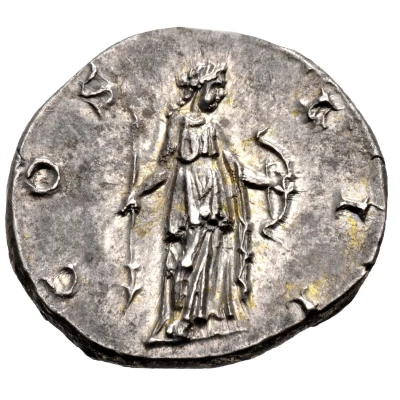 Denarius - Hadrian COS III; Diana back