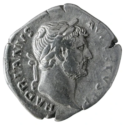 Denarius - Hadrian COS III FORT RED; Fortuna front