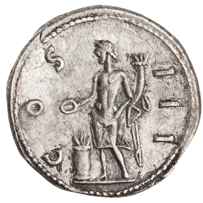 Denarius - Hadrian COS III; Genius back