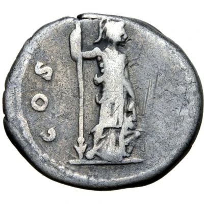 Denarius - Hadrian COS III; Minerva back