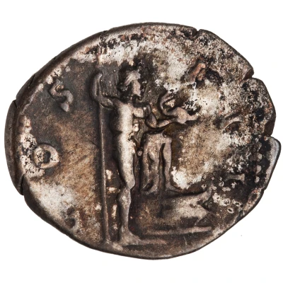 Denarius - Hadrian COS III; Neptune back