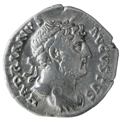 Denarius - Hadrian COS III PP FORT RED; Fortuna front