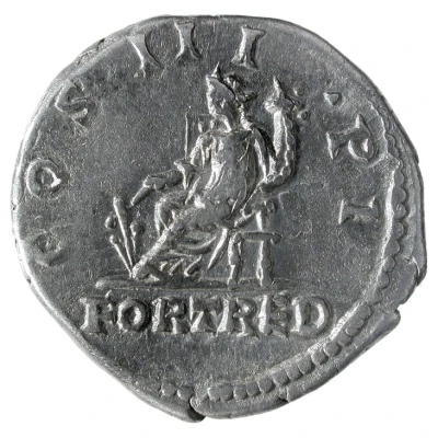 Denarius - Hadrian COS III PP FORT RED; Fortuna back