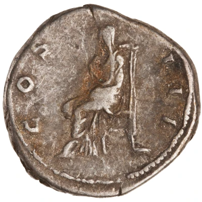 Denarius - Hadrian COS III; Pudicitia back