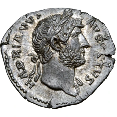 Denarius - Hadrian COS III; Roma front