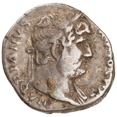 Denarius - Hadrian COS III; Roma front