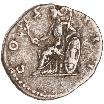 Denarius - Hadrian COS III; Roma back