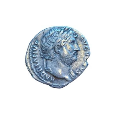 Denarius - Hadrian COS III; Roma front