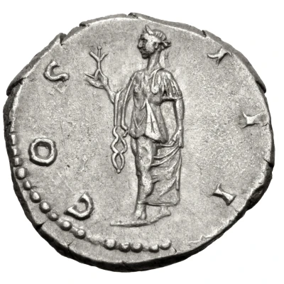Denarius - Hadrian COS III; Spes back
