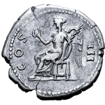 Denarius - Hadrian COS III; Victory back