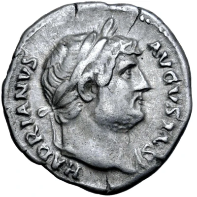 Denarius - Hadrian COS III front