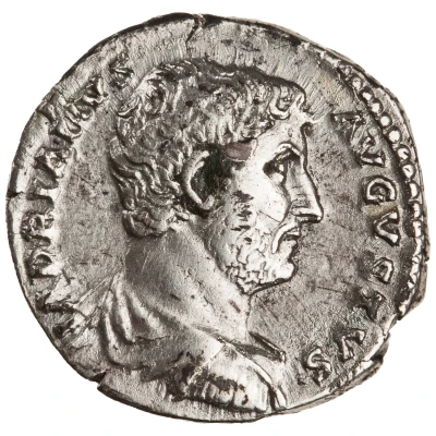 Denarius - Hadrian FELICITATI AVG COS III P P front