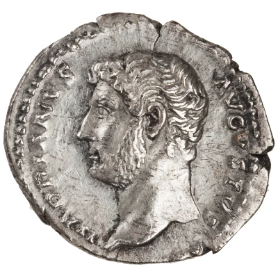 Denarius - Hadrian FELICITATI AVG COS III P P front