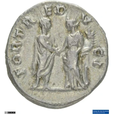 Denarius - Hadrian FORT REDVCI; Fortuna back