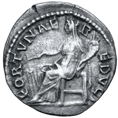 Denarius - Hadrian FORTVNAE REDVCI; Fortuna back