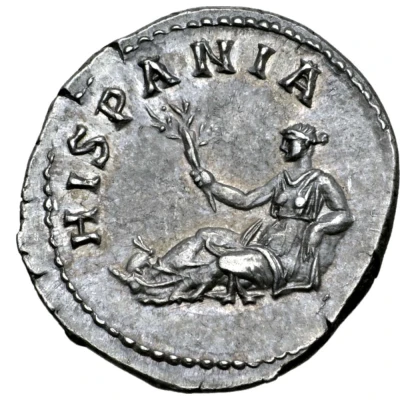 Denarius - Hadrian HISPANIA; Hispania back