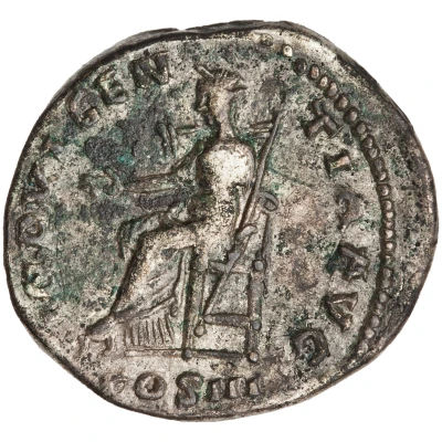 Denarius - Hadrian INDVLGENTIA AVG COS III; Indulgentia back