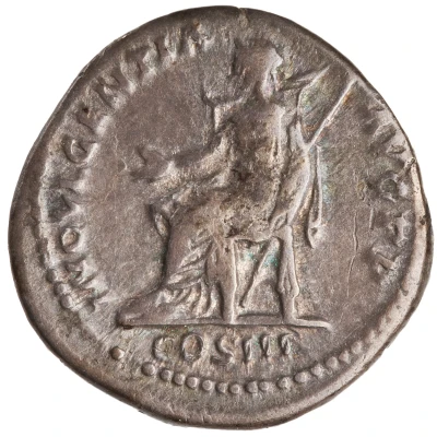 Denarius - Hadrian INDVLGENTIA AVG P P COS III; Indulgentia back
