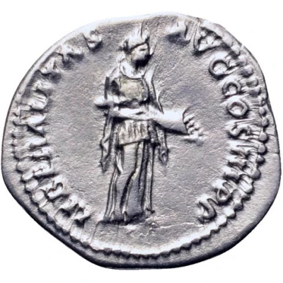 Denarius - Hadrian LIBERALITAS AVG COS III P P; Liberalitas back