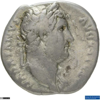 Denarius - Hadrian LIBERALITAS AVG COS III P P; Liberalitas front