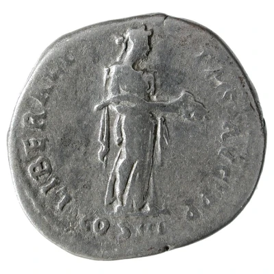 Denarius - Hadrian LIBERALITAS AVG P P COS III; Liberalitas back