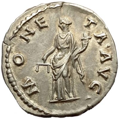 Denarius - Hadrian MONETA AVG; Moneta back