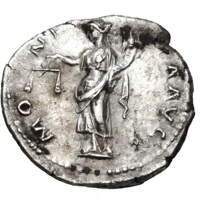 Denarius - Hadrian MONETA AVG; Moneta back