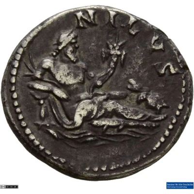 Denarius - Hadrian NILVS; Nilus back