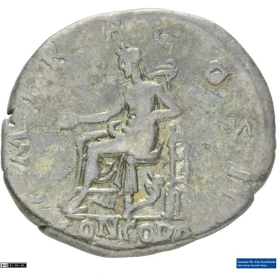Denarius - Hadrian P M TR P COS II CONCORD; Concordia and Spes back