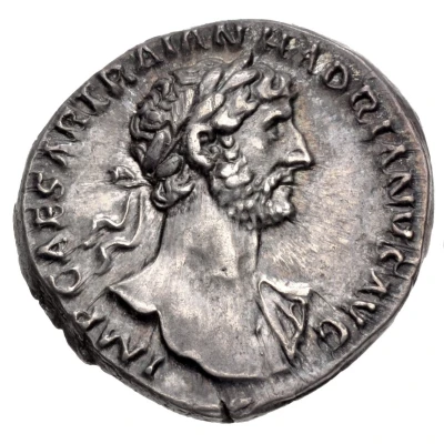 Denarius - Hadrian P M TR P COS II FORT RED; Fortuna front