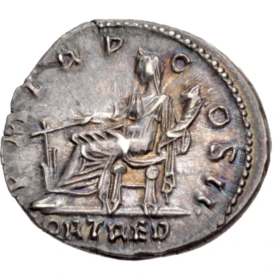 Denarius - Hadrian P M TR P COS II FORT RED; Fortuna back