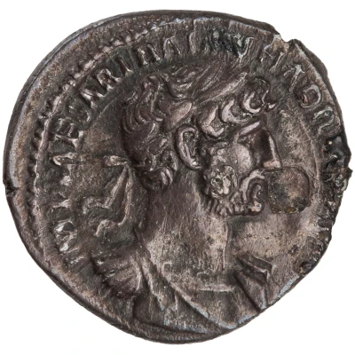Denarius - Hadrian P M TR P COS II FORT RED; Fortuna front