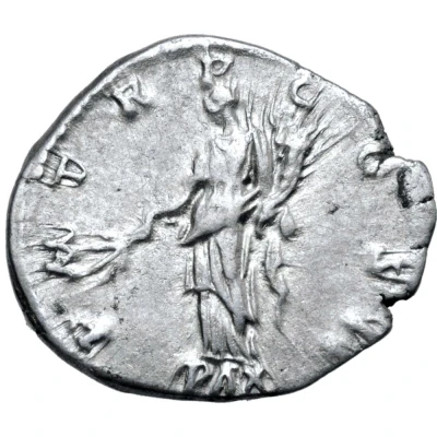 Denarius - Hadrian P M TR P COS II PAX; Pax back