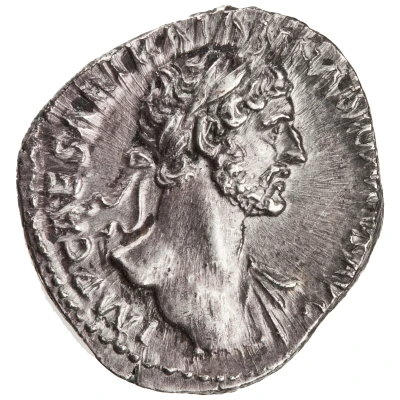 Denarius - Hadrian P M TR P COS II PIETAS; Pietas front