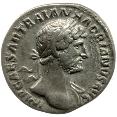 Denarius - Hadrian P M TR P COS III AET AVG; Aeternitas front