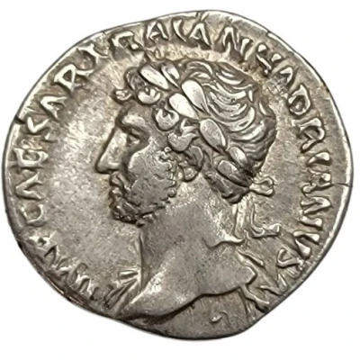 Denarius - Hadrian P M TR P COS III; Aequitas and Moneta front