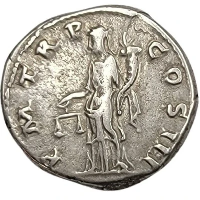 Denarius - Hadrian P M TR P COS III; Aequitas and Moneta back
