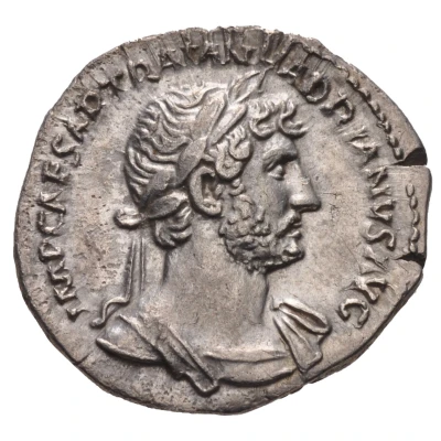 Denarius - Hadrian P M TR P COS III; Aequitas and Moneta front