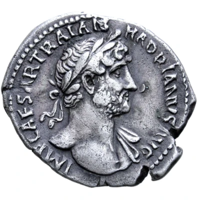 Denarius - Hadrian P M TR P COS III; Aeternitas front