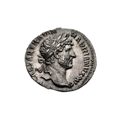 Denarius - Hadrian P M TR P COS III CLEM; Clementia front