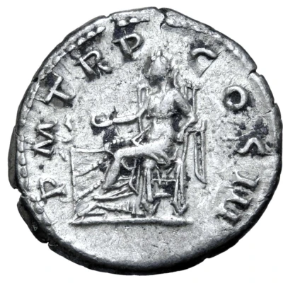 Denarius - Hadrian P M TR P COS III; Concordia and Spes back