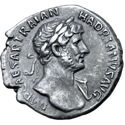 Denarius - Hadrian P M TR P COS III FELIC AVG; Felicitas front