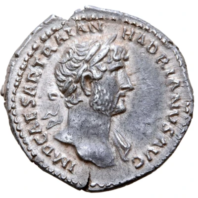 Denarius - Hadrian P M TR P COS III; Felicitas front
