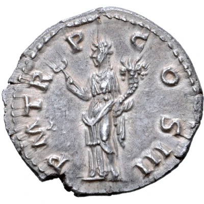 Denarius - Hadrian P M TR P COS III; Felicitas back