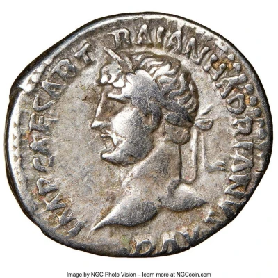 Denarius - Hadrian P M TR P COS III; Fortuna front