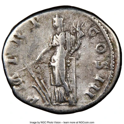 Denarius - Hadrian P M TR P COS III; Fortuna back