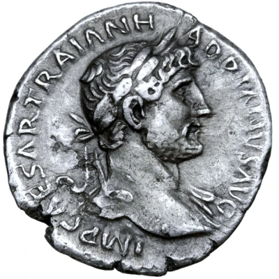 Denarius - Hadrian P M TR P COS III; Fortuna front
