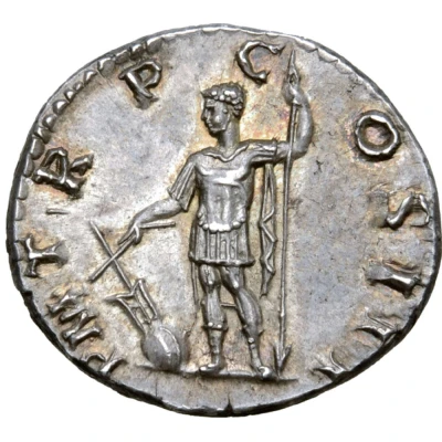 Denarius - Hadrian P M TR P COS III; Fortuna back
