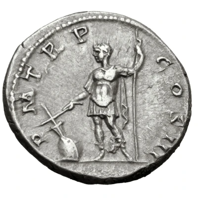 Denarius - Hadrian P M TR P COS III; Fortuna back